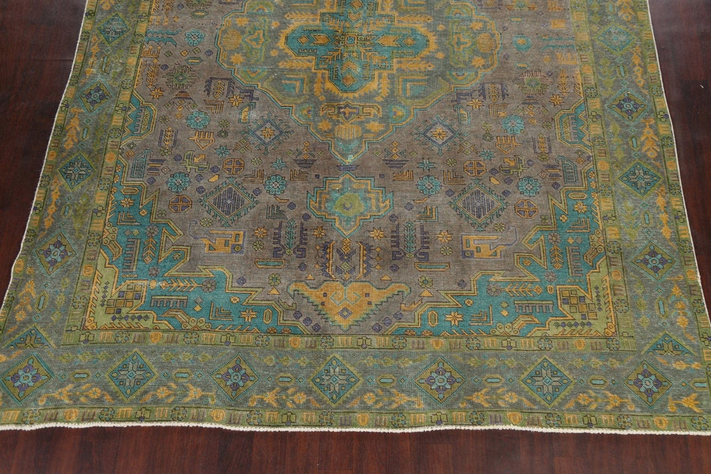 Geometric Tabriz Persian Area Rug 9x12