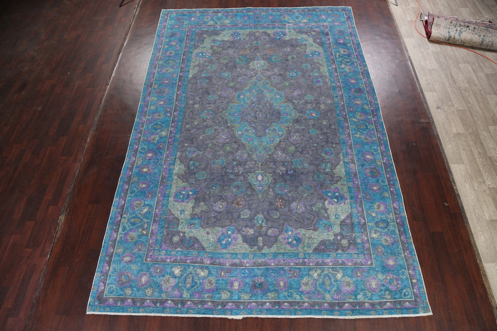 Floral Kashan Persian Area Rug 9x14