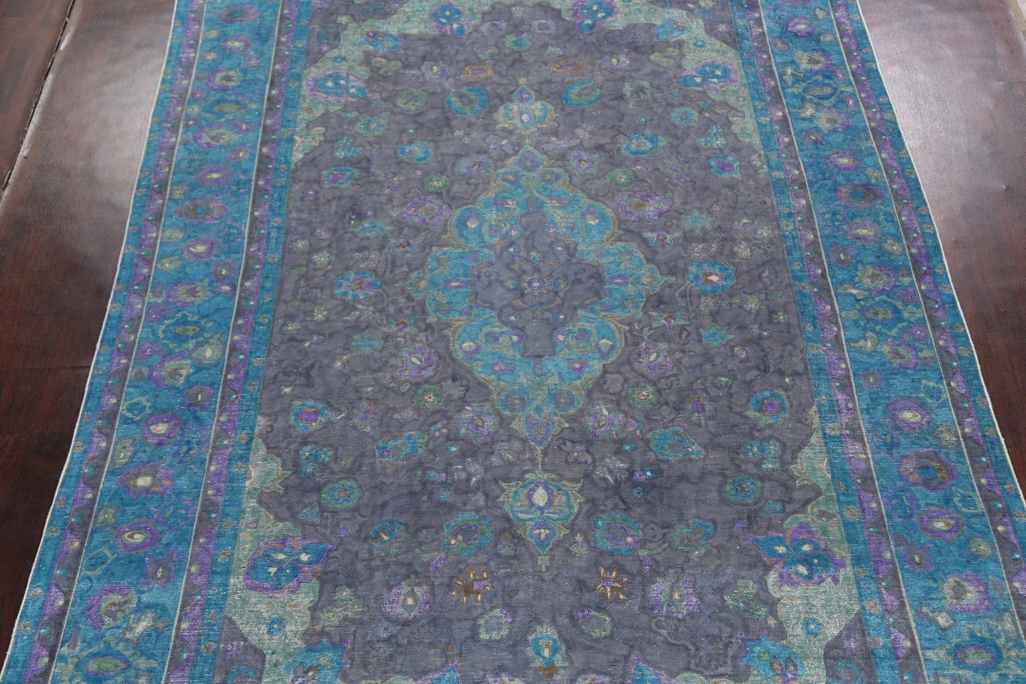 Floral Kashan Persian Area Rug 9x14