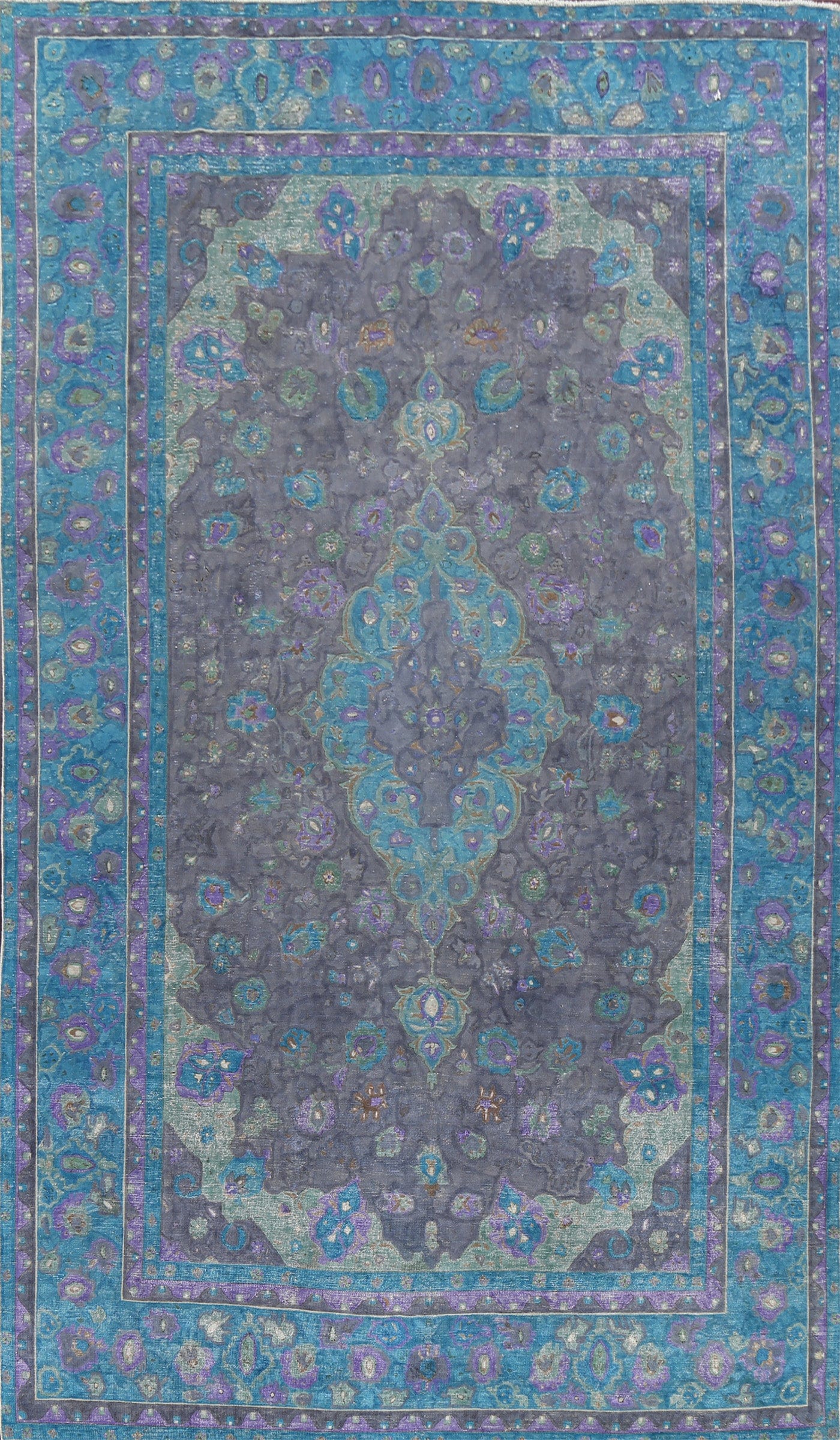 Floral Kashan Persian Area Rug 9x14