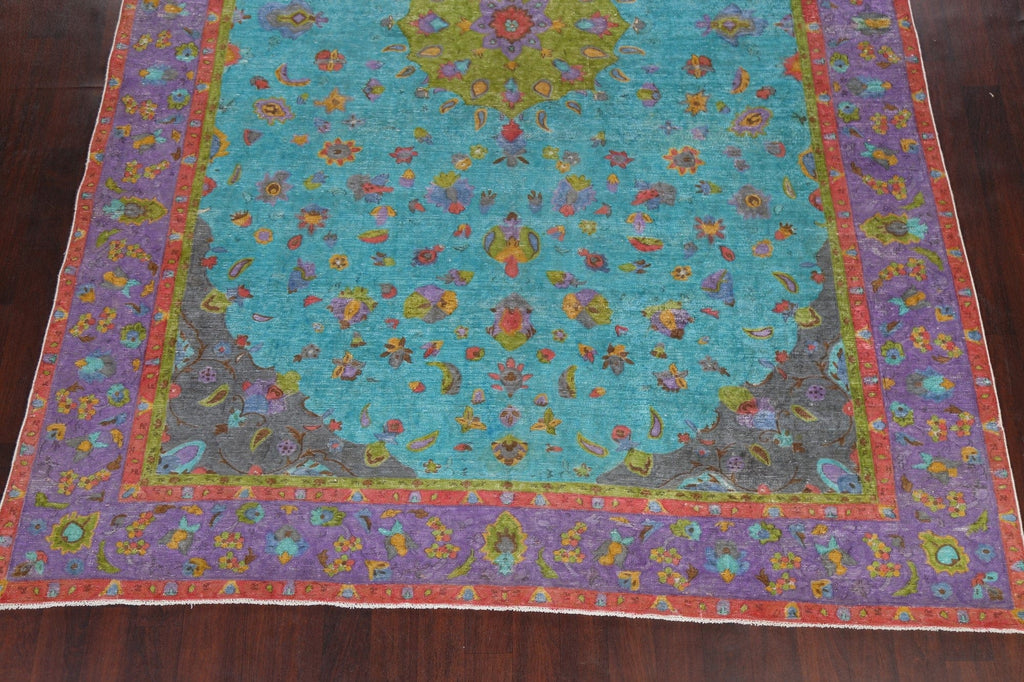 Floral Tabriz Persian Area Rug 9x13