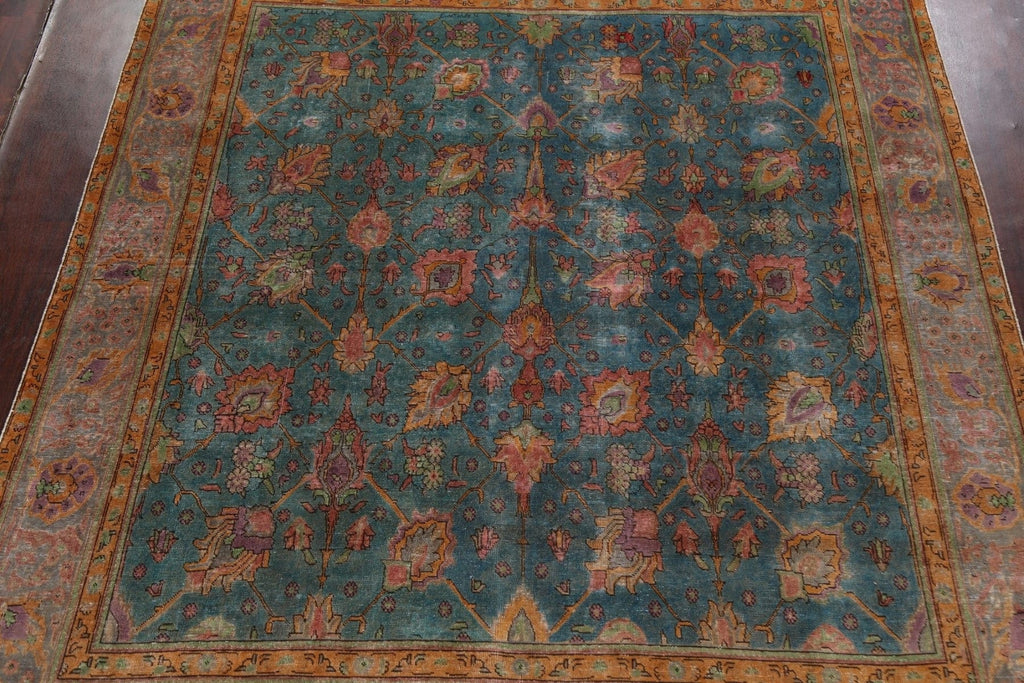 Floral Tabriz Persian Area Rug 10x11