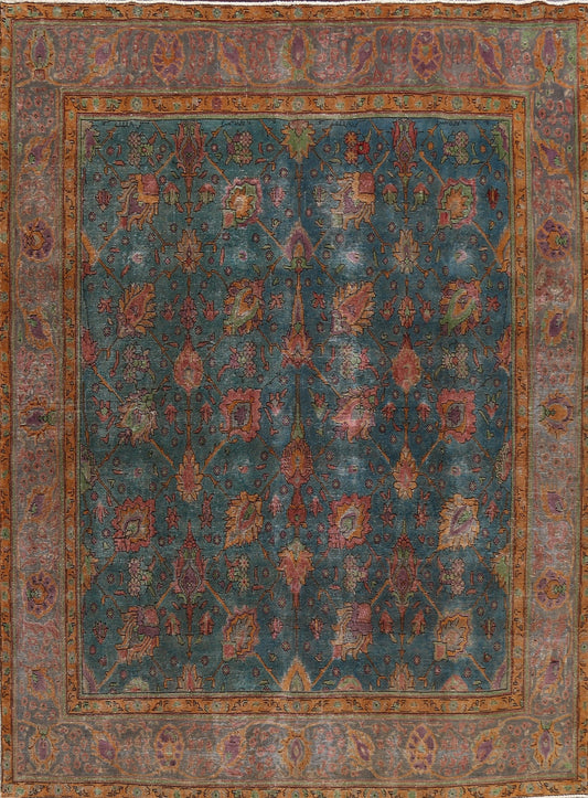 Floral Tabriz Persian Area Rug 10x11