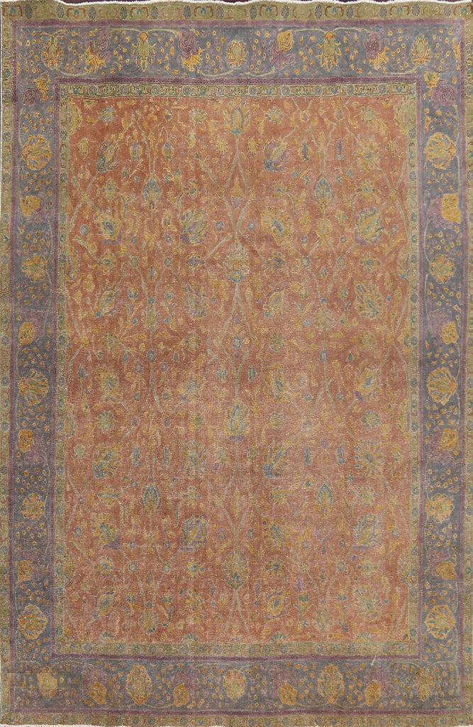 Floral Tabriz Persian Area Rug 10x13