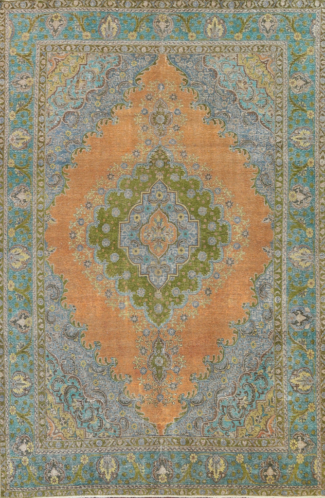 Floral Tabriz Persian Area Rug 9x13