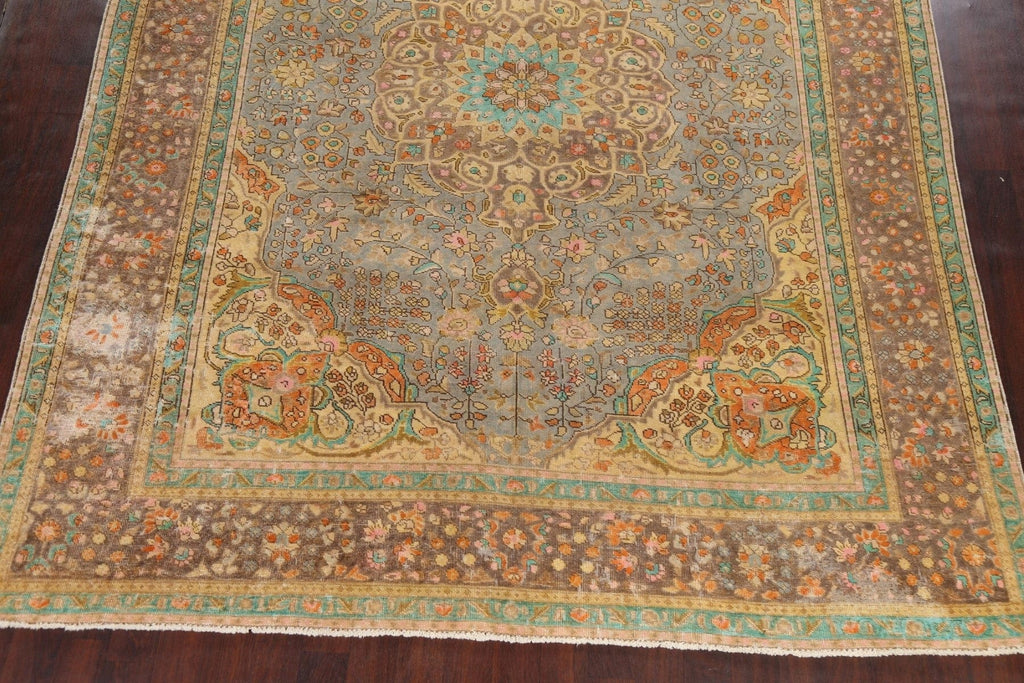 Floral Tabriz Persian Area Rug 10x12