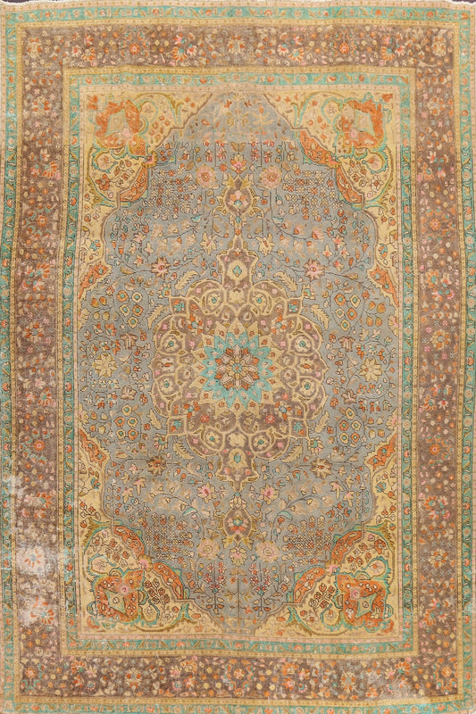 Floral Tabriz Persian Area Rug 10x12