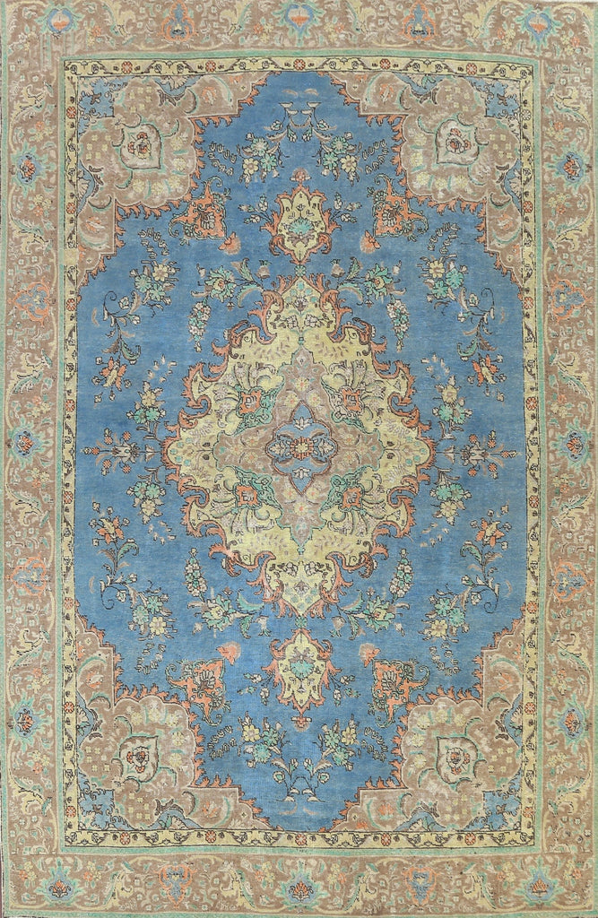 Floral Tabriz Persian Area Rug 9x12