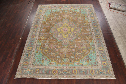 Geometric Tabriz Persian Area Rug 10x13