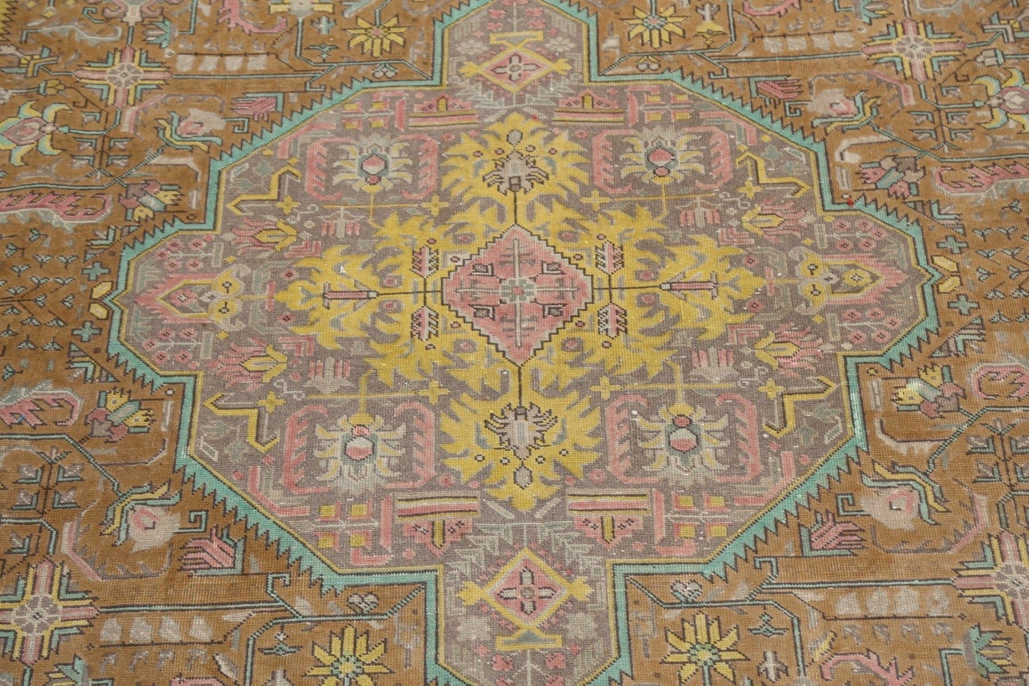 Geometric Tabriz Persian Area Rug 10x13