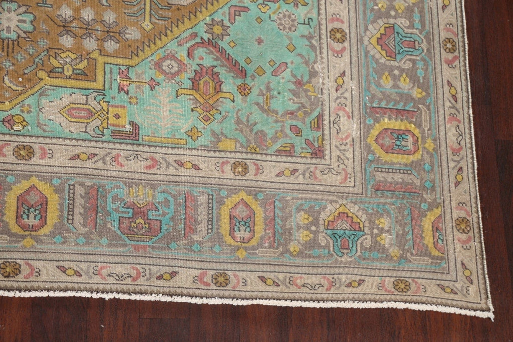 Geometric Tabriz Persian Area Rug 10x13