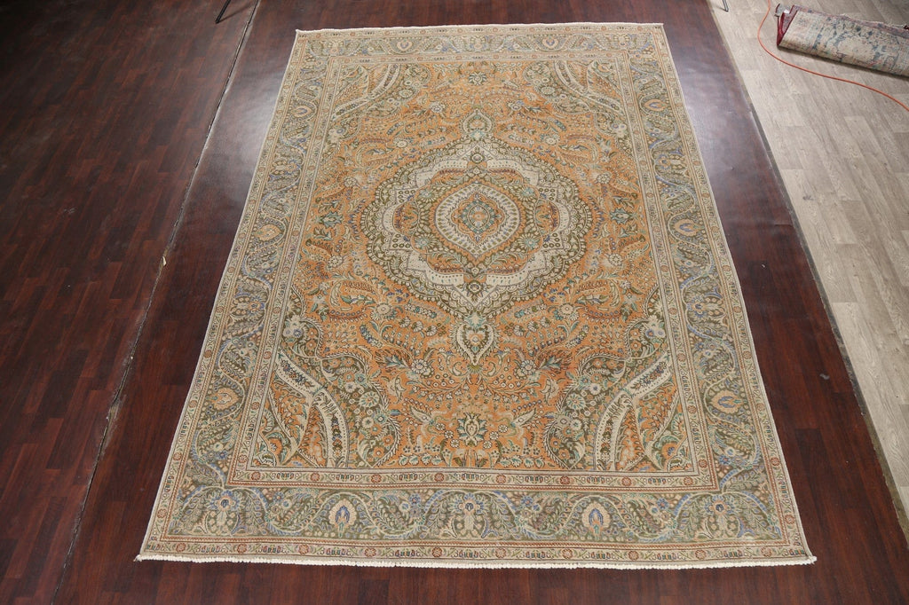 Floral Tabriz Persian Area Rug 9x13