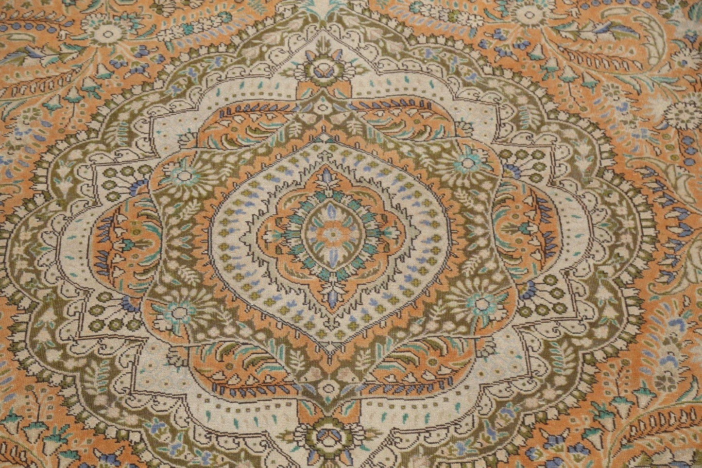 Floral Tabriz Persian Area Rug 9x13