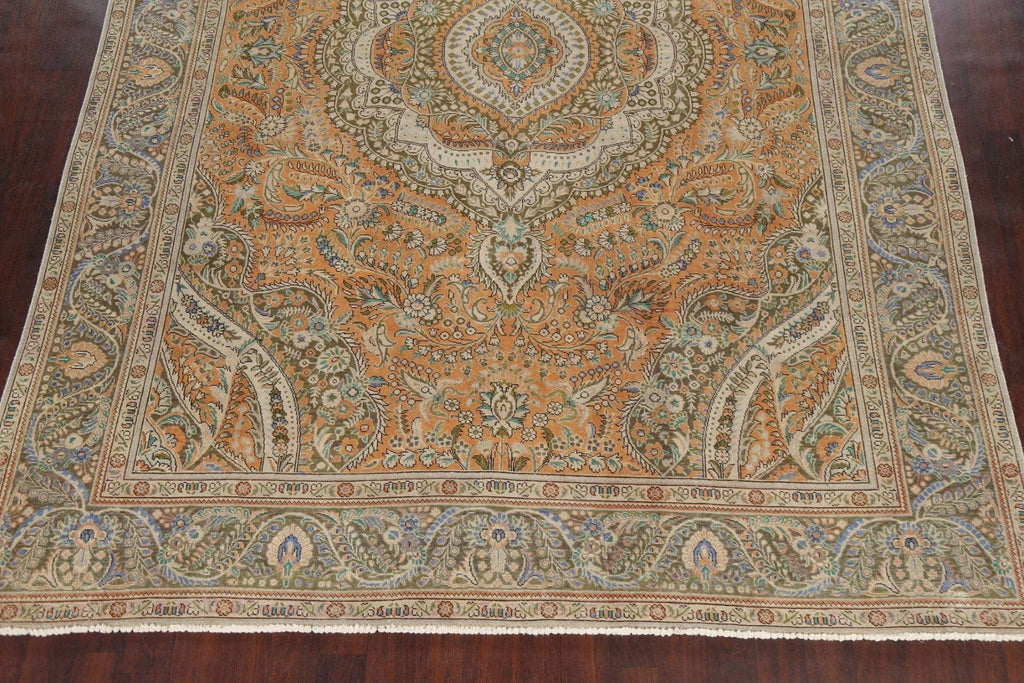 Floral Tabriz Persian Area Rug 9x13