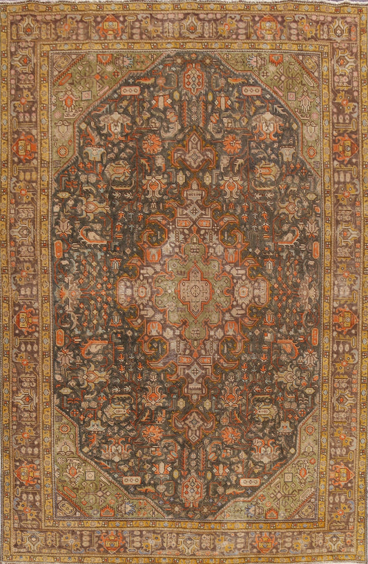 Geometric Tabriz Persian Area Rug 8x11