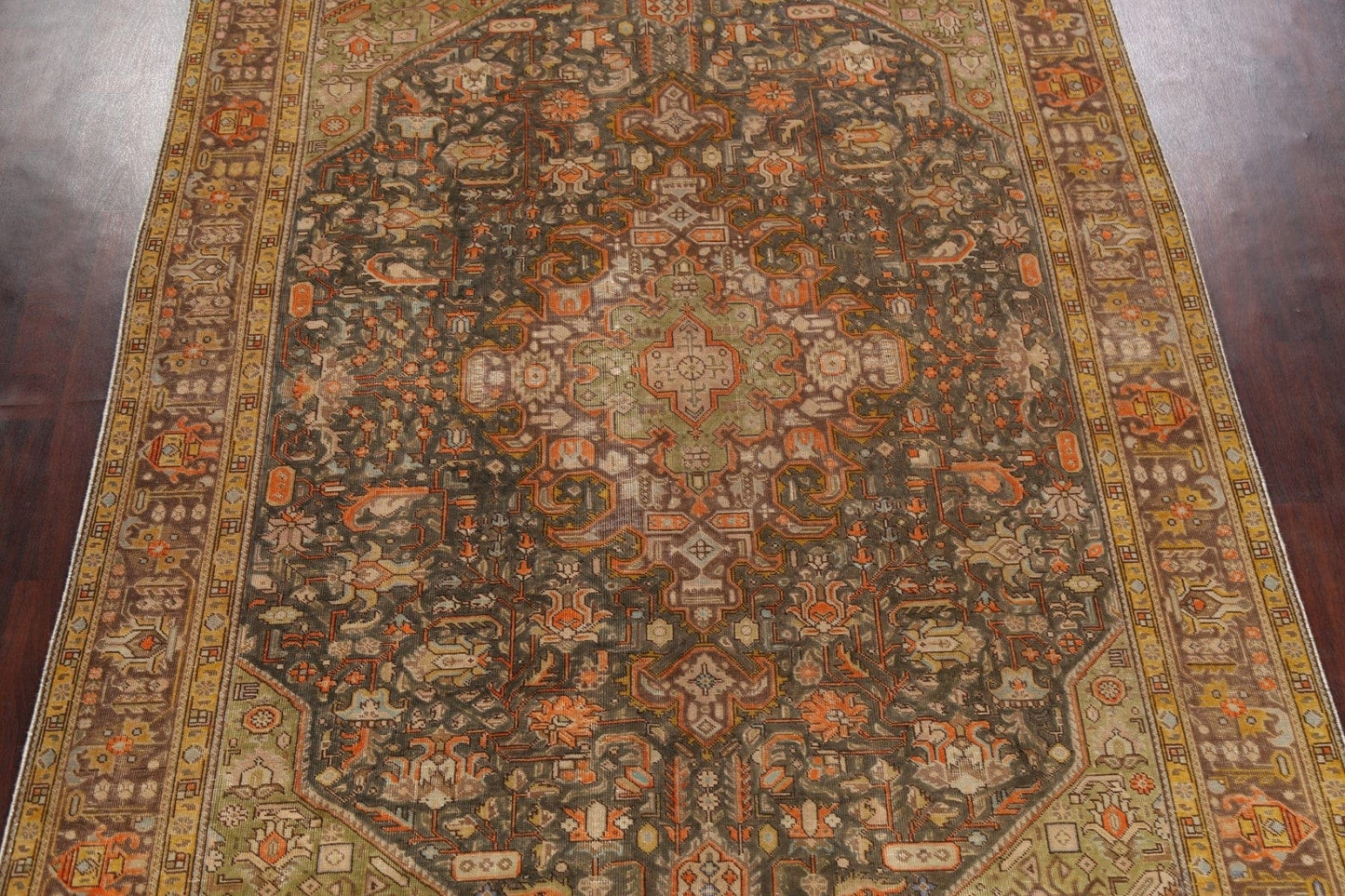 Geometric Tabriz Persian Area Rug 8x11