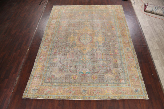 Geometric Tabriz Persian Area Rug 10x13