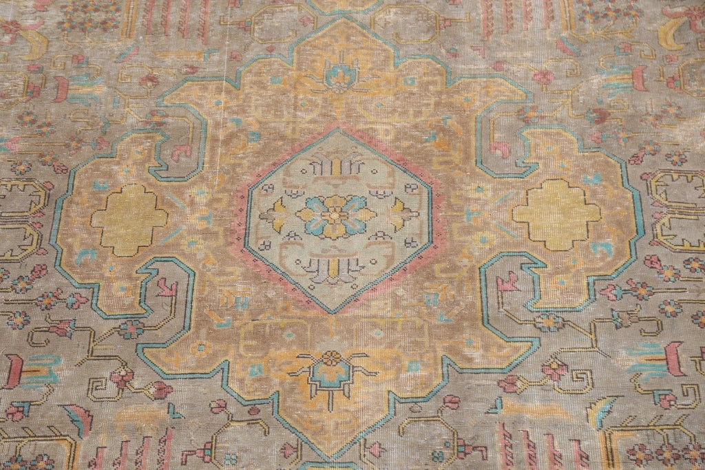 Geometric Tabriz Persian Area Rug 10x13