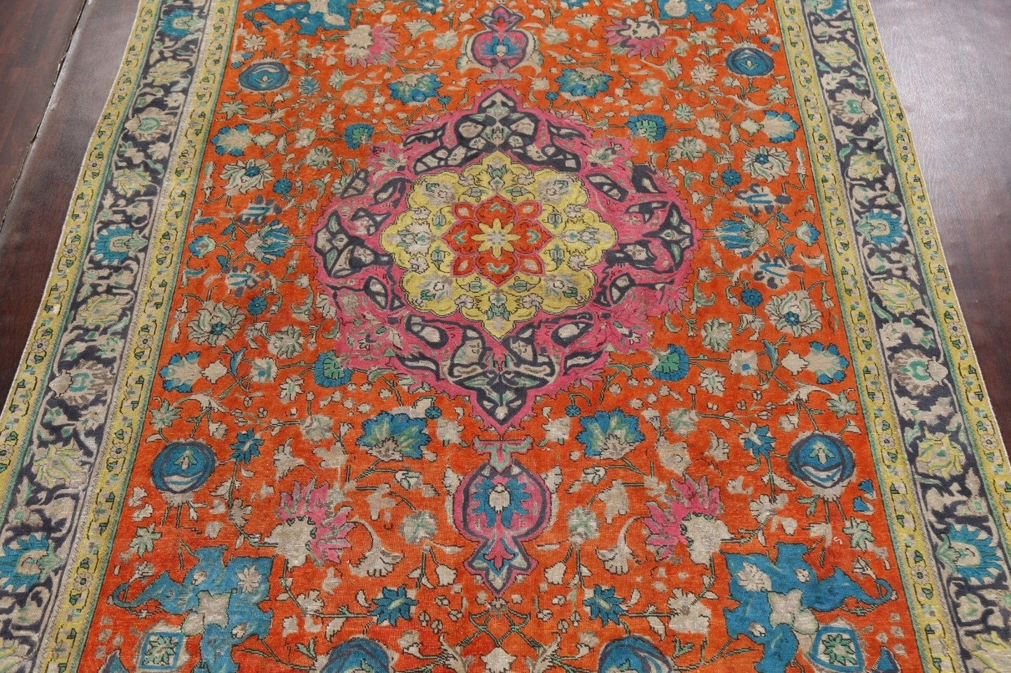 Floral Tabriz Persian Area Rug 9x13