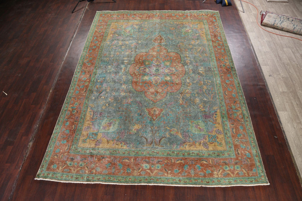 Floral Tabriz Persian Area Rug 10x13