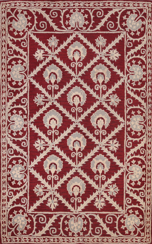 Hand-Tufted Floral Area Rug 6x8