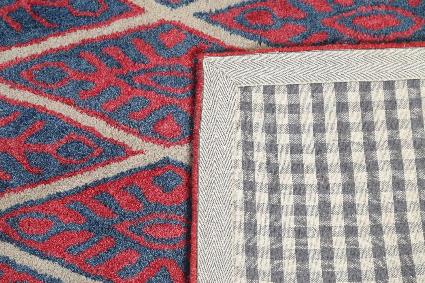 Hand-Tufted Geometric Area Rug 5x8