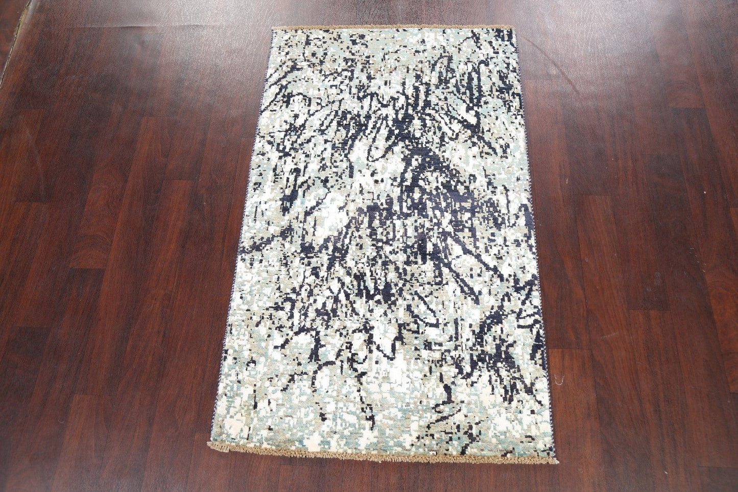 100% Vegetable Dye Abstract Oriental Area Rug 3x5