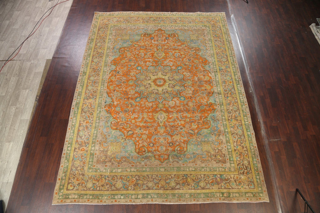 Floral Kashan Persian Area Rug 10x13