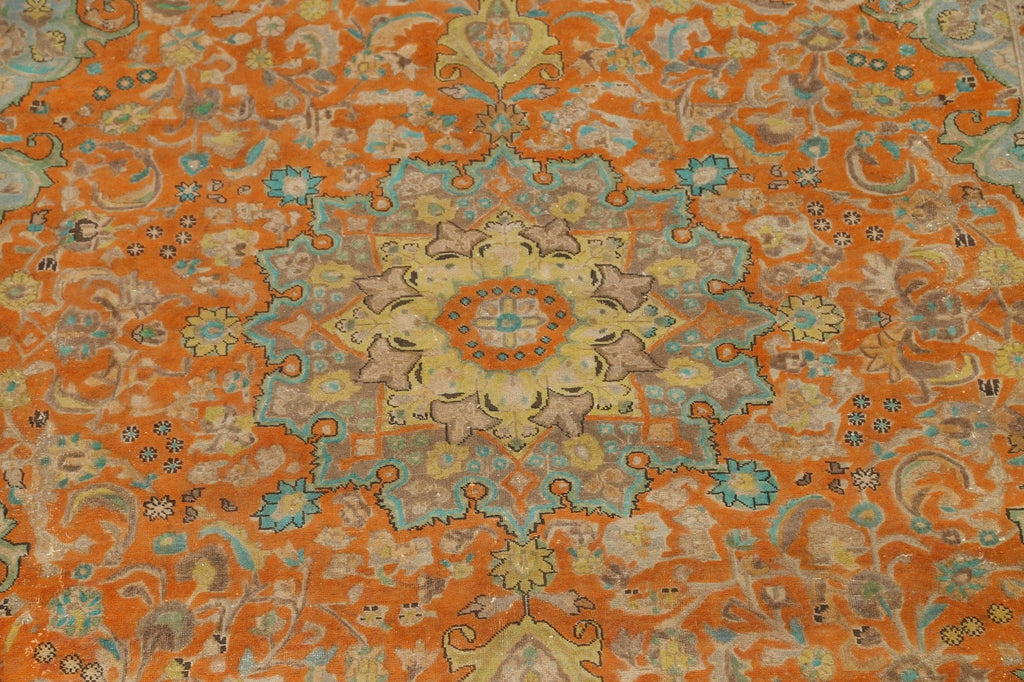 Floral Kashan Persian Area Rug 10x13