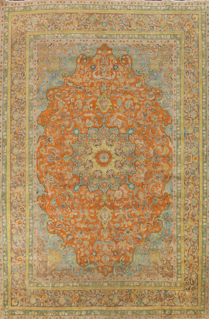 Floral Kashan Persian Area Rug 10x13