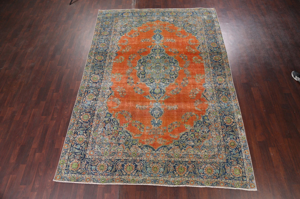 Floral Kashan Persian Area Rug 8x12