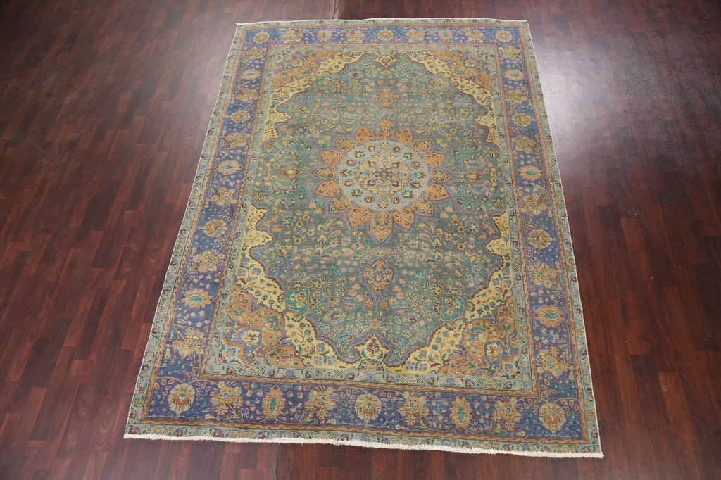 Floral Tabriz Persian Area Rug 8x11