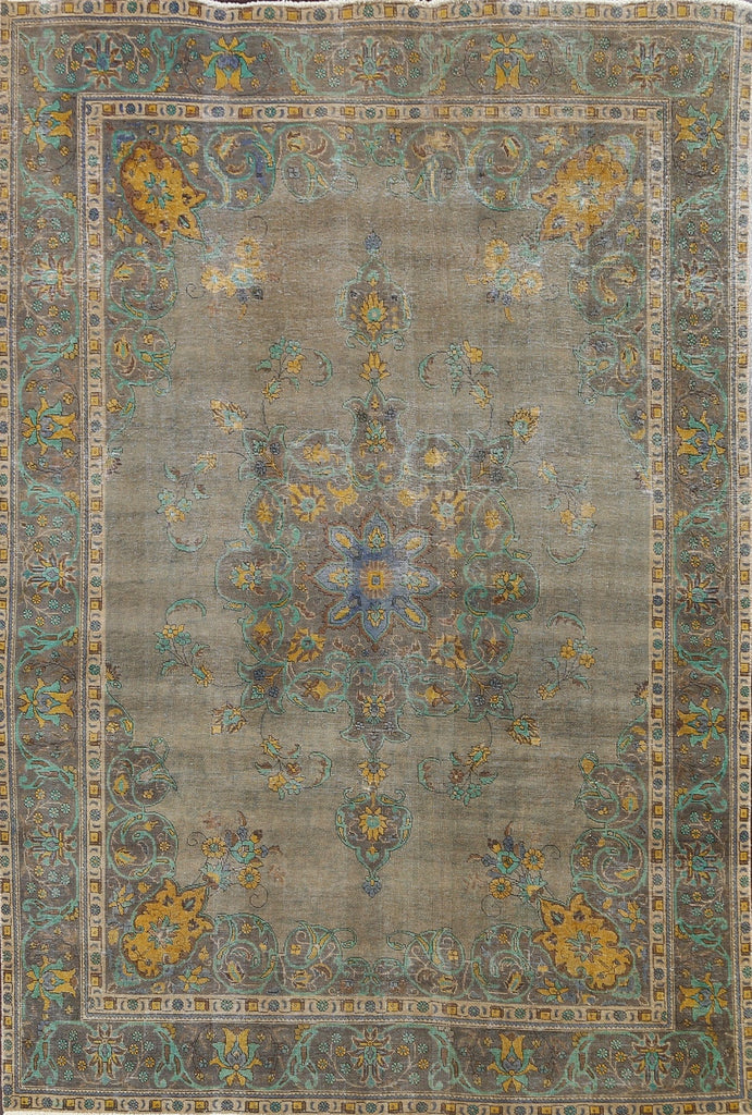 Floral Tabriz Persian Area Rug 8x11