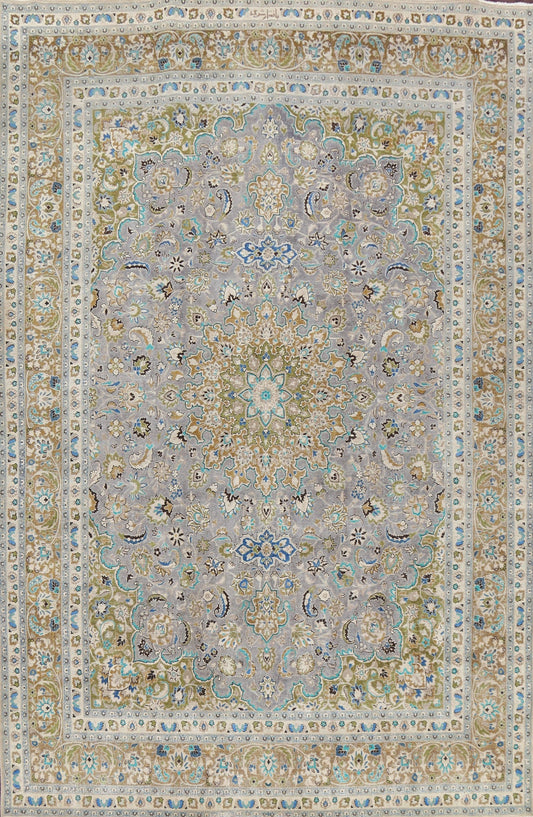 Floral Kashan Persian Area Rug 10x13