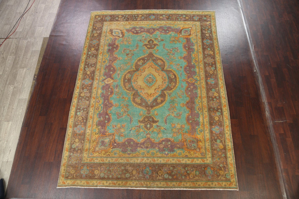 Floral Tabriz Persian Area Rug 8x11