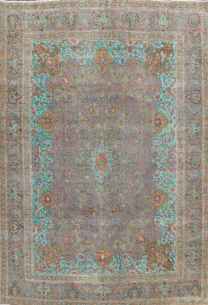 Floral Tabriz Persian Area Rug 9x12