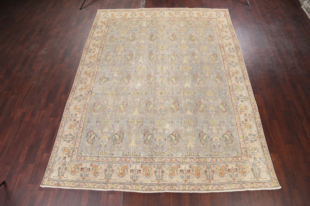 Floral Tabriz Persian Area Rug 10x13