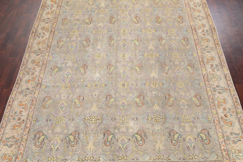 Floral Tabriz Persian Area Rug 10x13