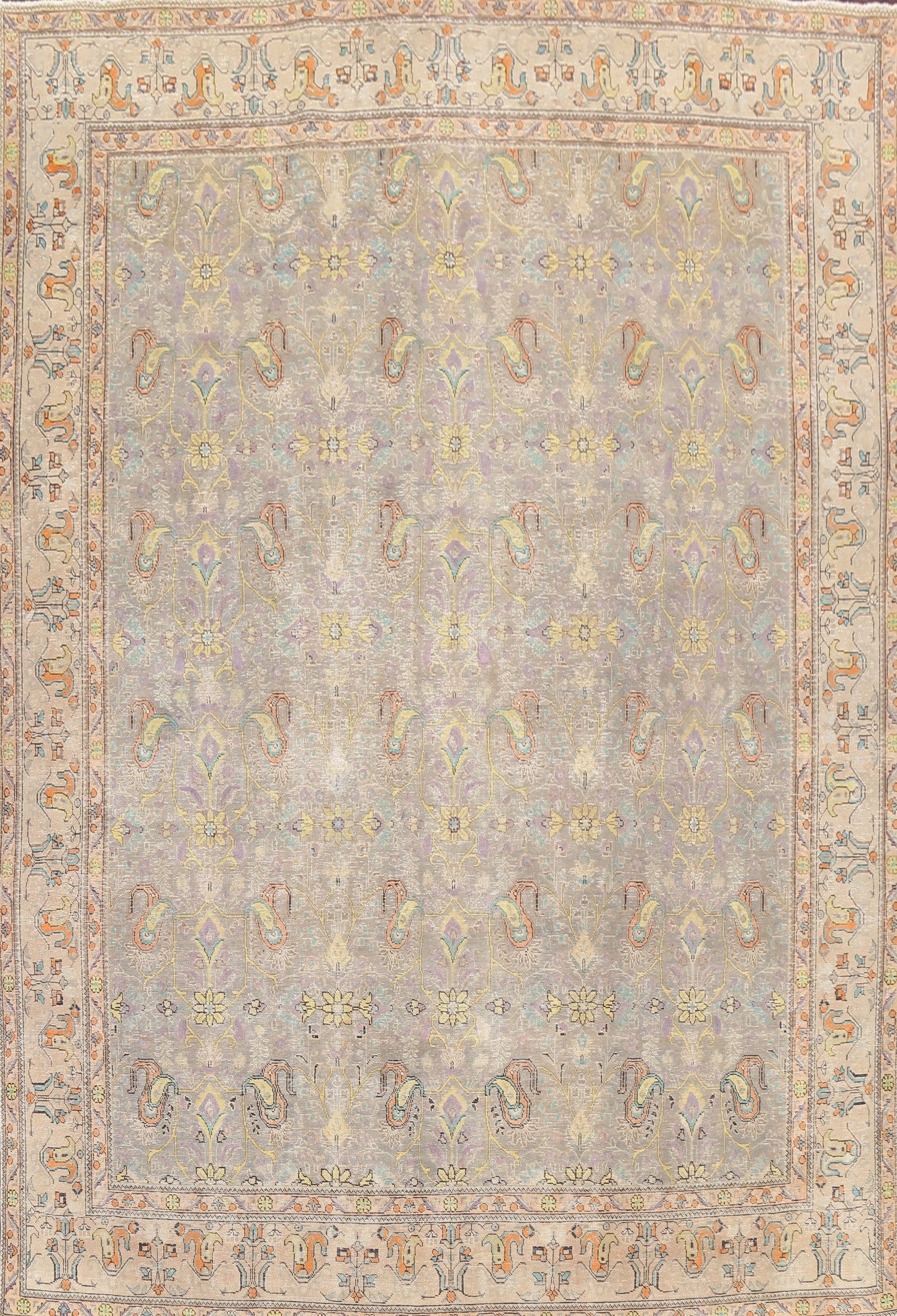 Floral Tabriz Persian Area Rug 10x13