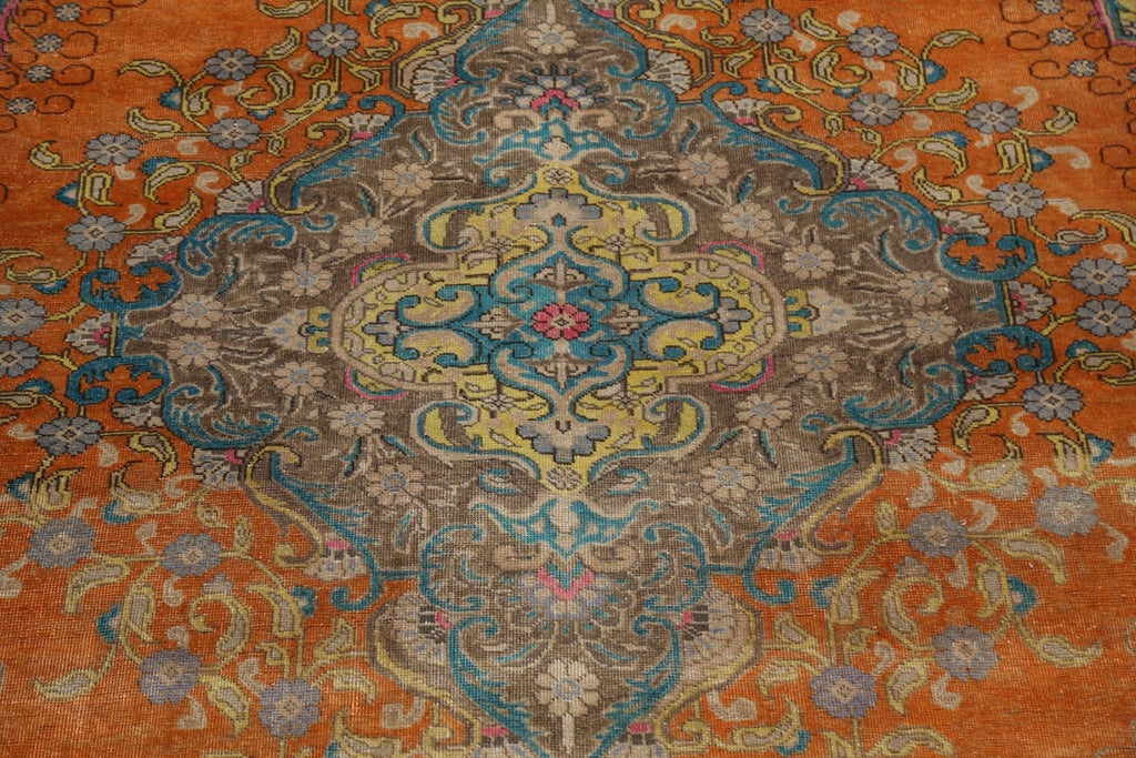 Floral Tabriz Persian Area Rug 10x13