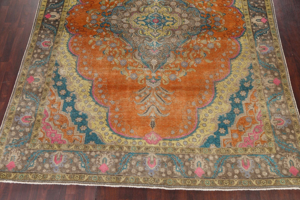 Floral Tabriz Persian Area Rug 10x13