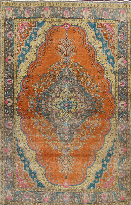 Floral Tabriz Persian Area Rug 10x13