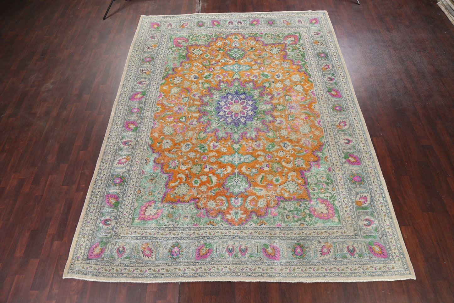 Floral Kashan Persian Area Rug 9x13