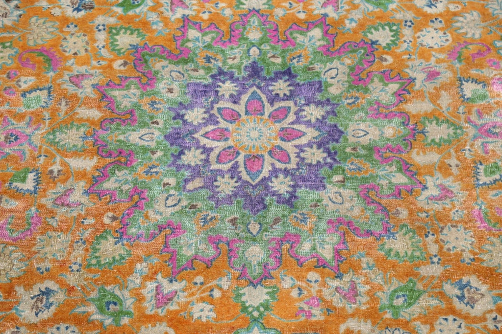 Floral Kashan Persian Area Rug 9x13