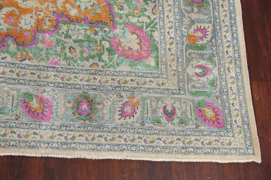 Floral Kashan Persian Area Rug 9x13