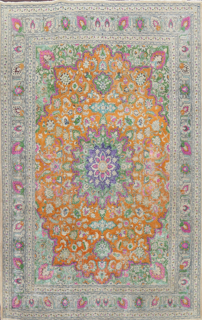 Floral Kashan Persian Area Rug 9x13