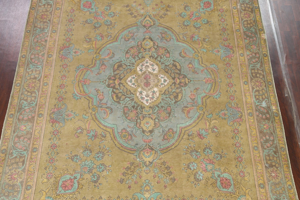 Floral Tabriz Persian Area Rug 10x13