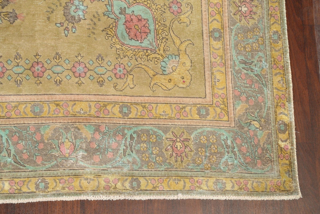 Floral Tabriz Persian Area Rug 10x13