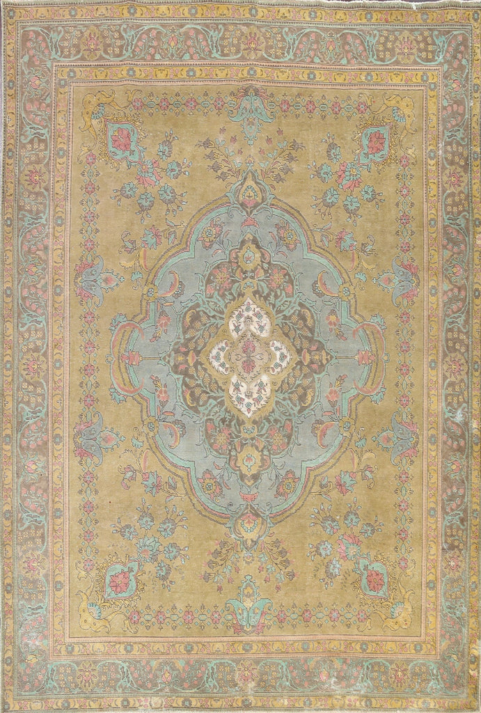 Floral Tabriz Persian Area Rug 10x13