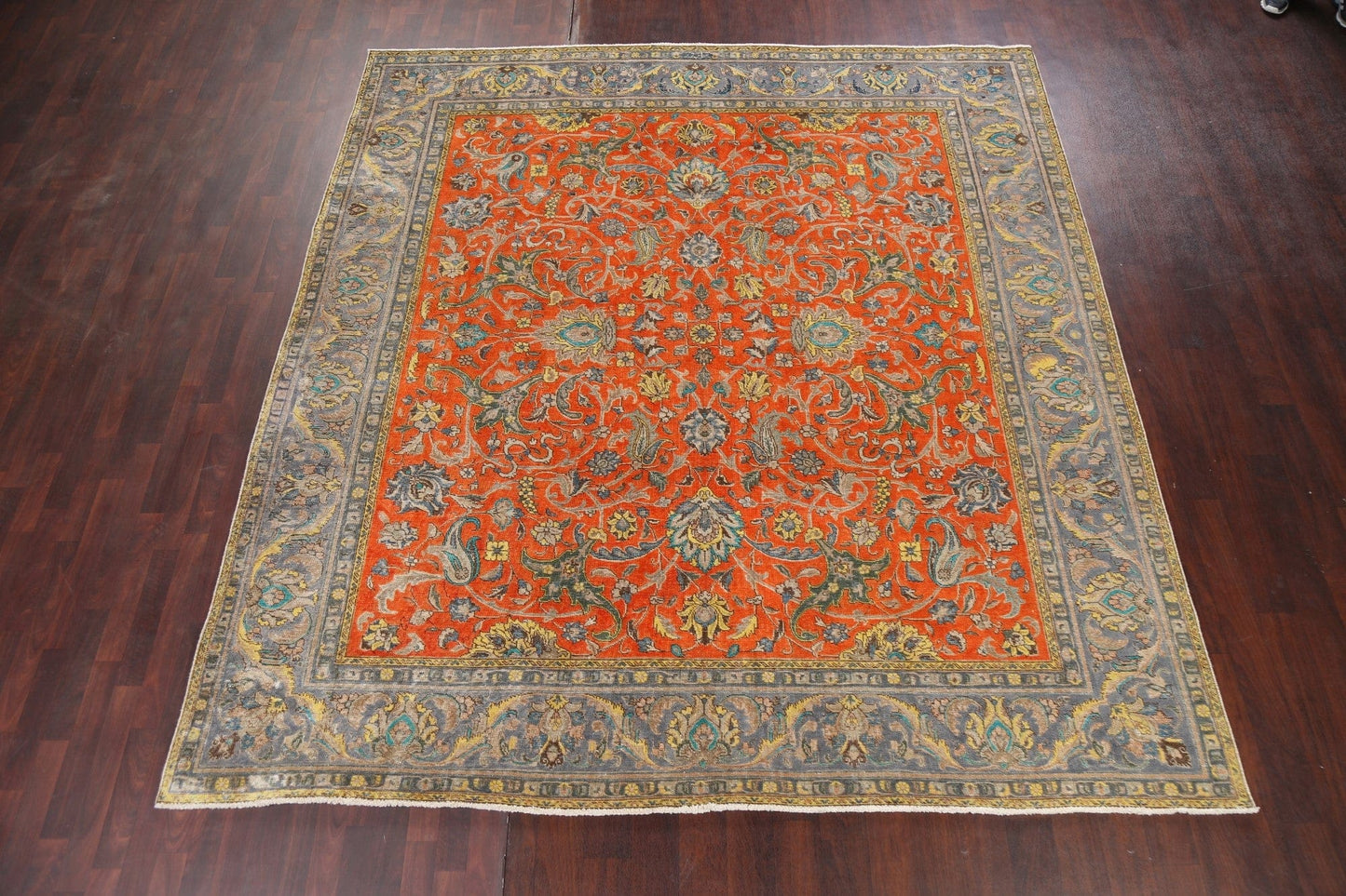 Floral Tabriz Persian Area Rug 10x11